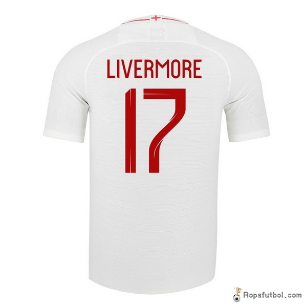 Camiseta Inglaterra Replica Primera Ropa Livermore 2018 Blanco